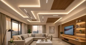Statement False Ceilings with Layered Lighting