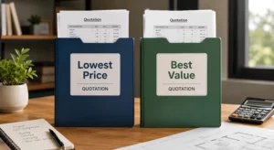 Comparing interior design quotations based on value instead of price