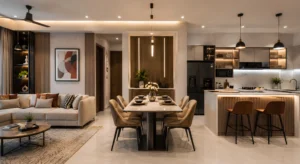 Completed turnkey home interior project in Ahmedabad