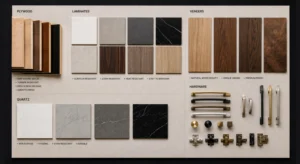 Interior design material selection in Ahmedabad