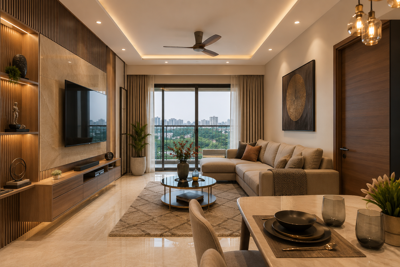 2 BHK Interior Design Cost in Ahmedabad