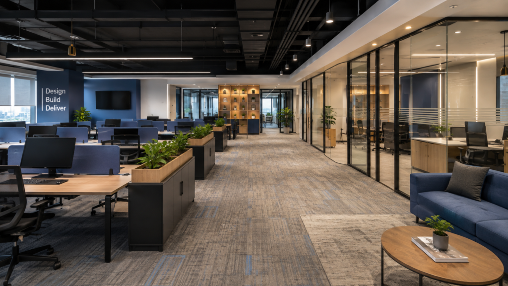 commercial interior design in Ahmedabad with functional office planning