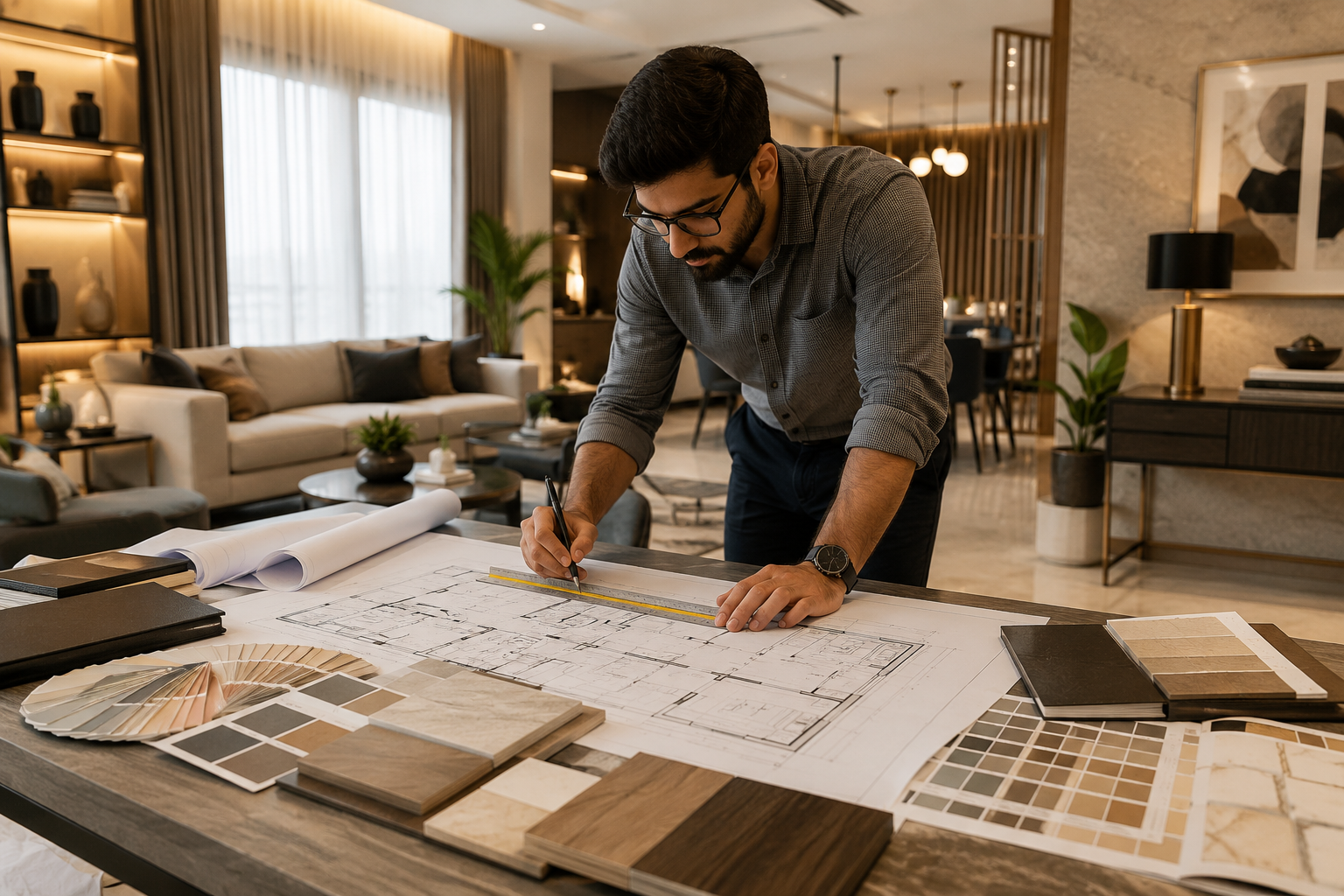 Interior design cost per square foot in Ahmedabad