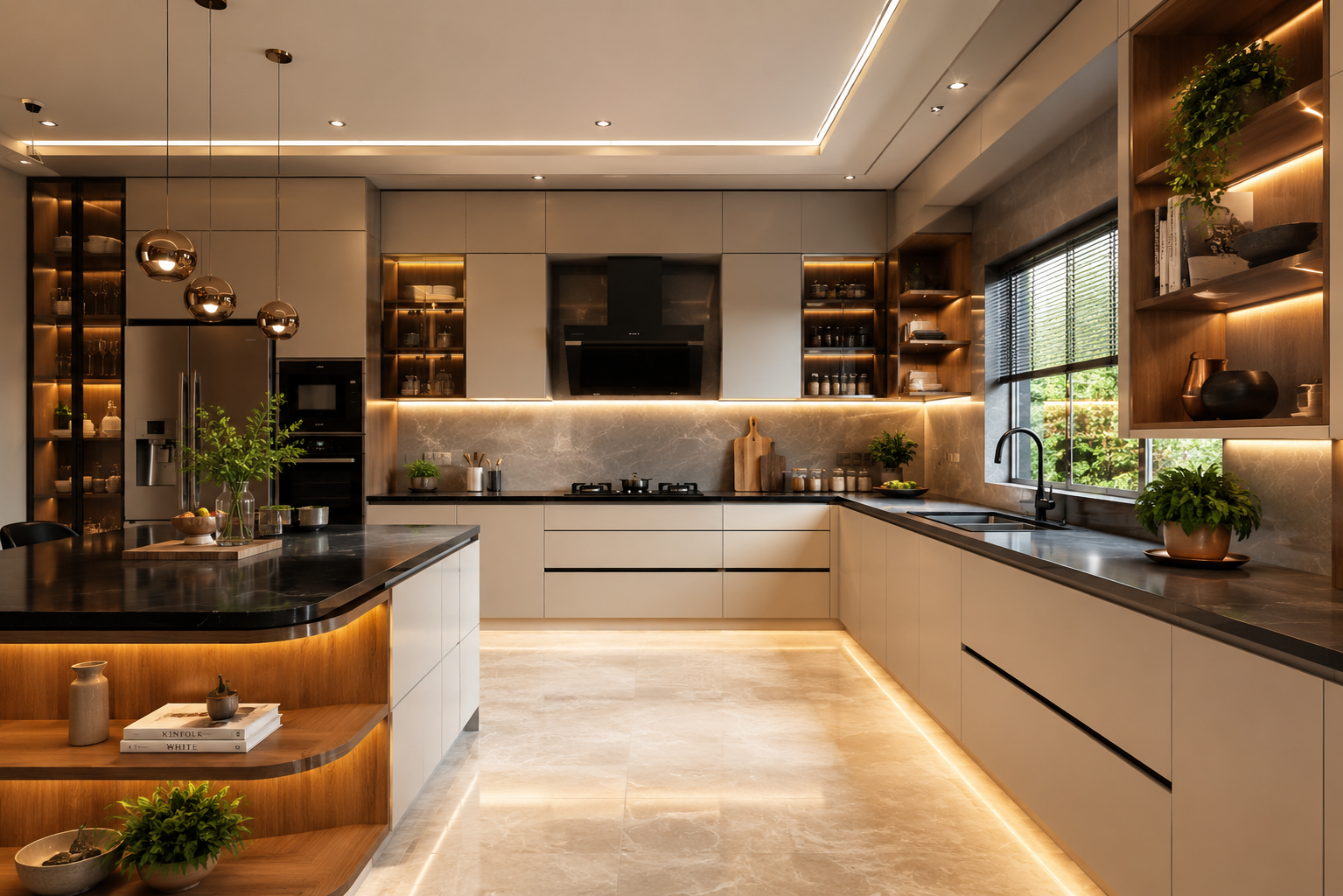 Modular kitchen design for a 2 BHK in Ahmedabad