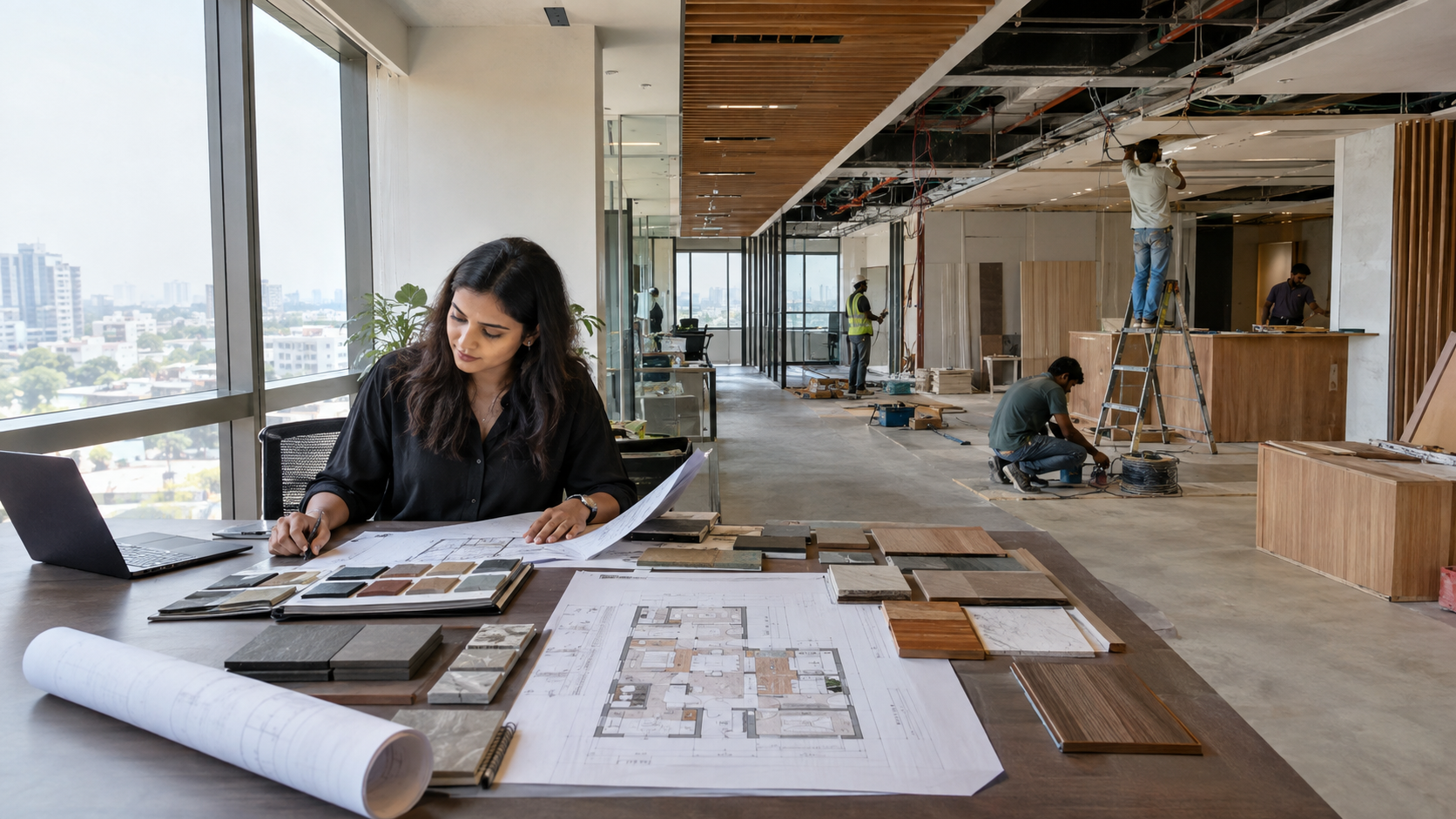 Interior design and execution process for a turnkey project in Ahmedabad