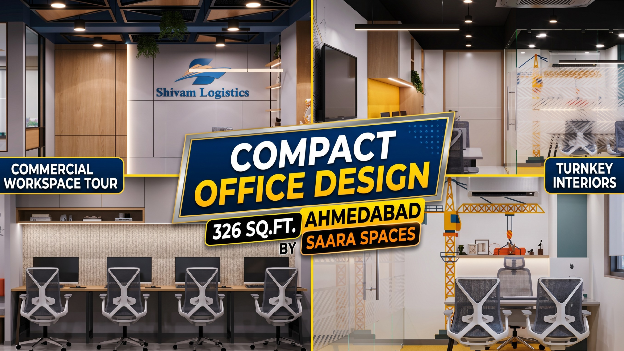 How to Design a Compact Office in Ahmedabad: 9 Smart Lessons from Real 283–326 Sq Ft Workspaces